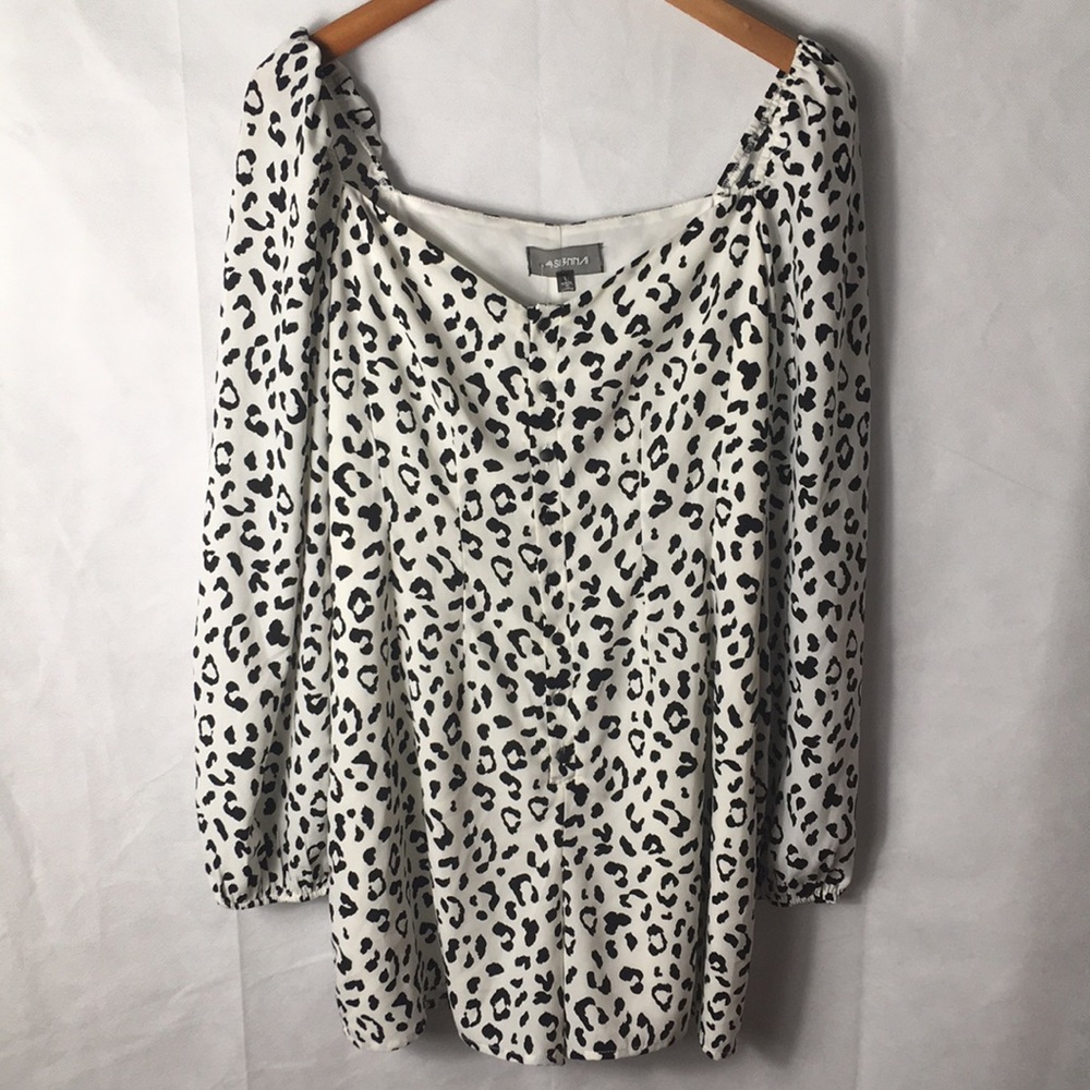 4SI3NNA Animal print Romper Size L